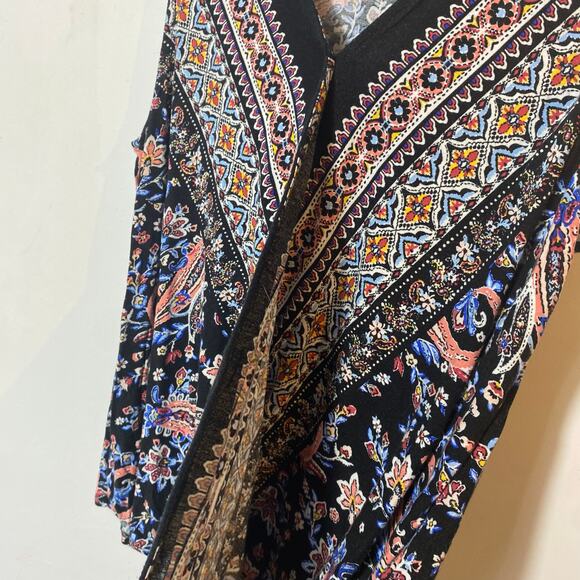 Boho Paisley Faux Wrap Blouse Sleeveless Top Festival Hippie Chic Summer XL - Picture 5 of 8